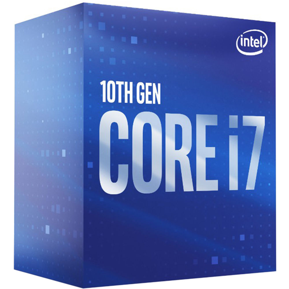 microprocesador intel core i7 10700 frente