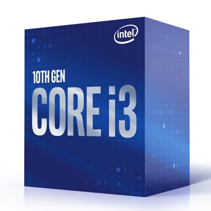 microprocesador intel core i3 10100 frente