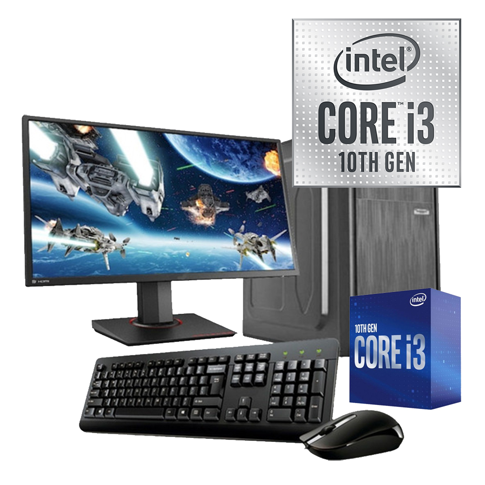 PC COMPLETA I3 10MA GENERACION MONITOR GENERAL