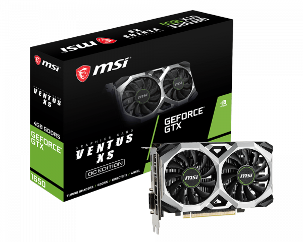 placa de video gtx1650 ventus 4gb caja
